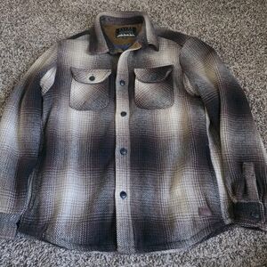Men's Plaid Jacket - Black and Brown
